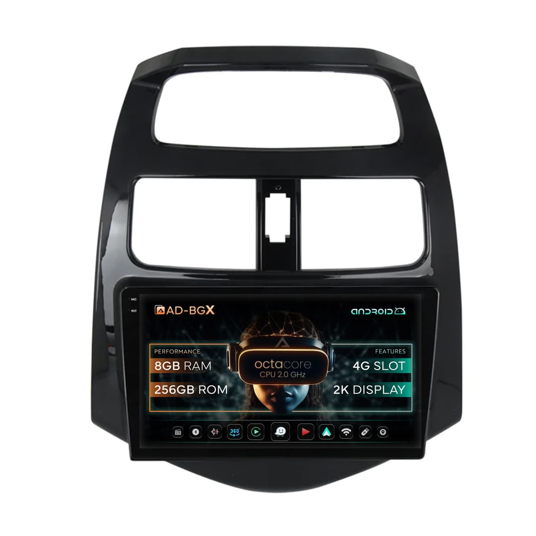 Navigatie Daewoo Matiz Chevrolet Spark (2010-2014), Android, X-Octacore 8GB RAM + 256GB ROM, 9.5 Inch - AD-BGX9008+AD-BGRKIT243