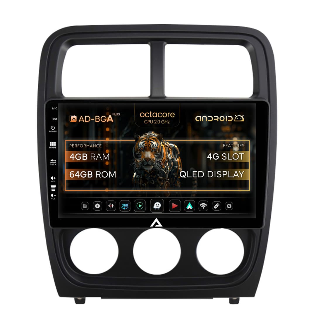Navigatie Dodge Caliber (2010-2012), Android, A-Octacore 4GB RAM + 64GB ROM, 9 Inch - AD-BGA9004+AD-BGRKIT295V2