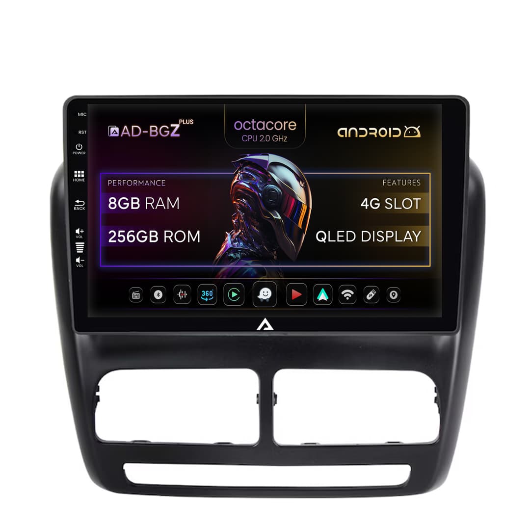 Navigatie Fiat Doblo (2010-2015), Android, Z-Octacore 8GB RAM + 256GB ROM, 10.1 Inch - AD-BGZ10008+AD-BGRKIT358