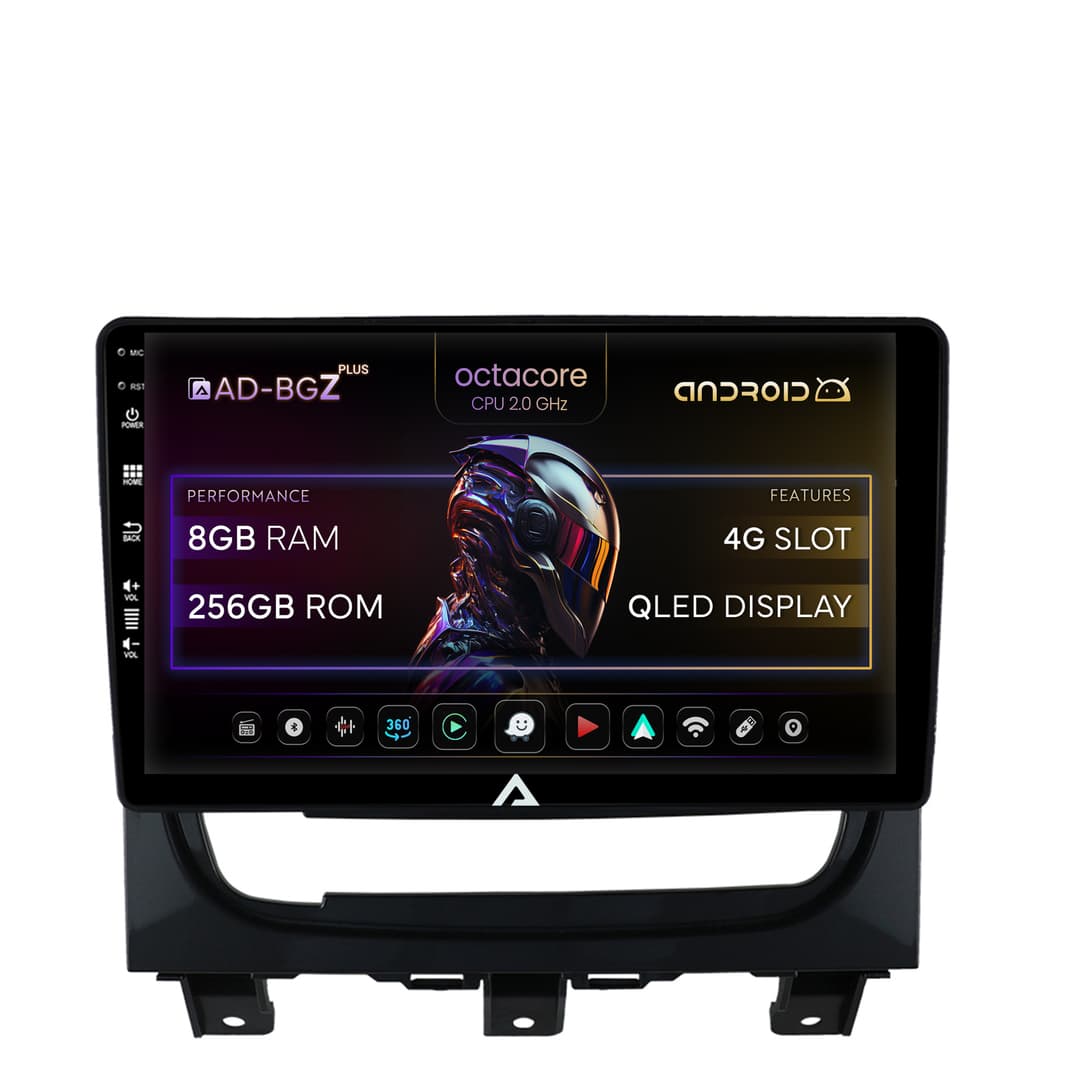 Navigatie Fiat Strada Idea (2011-2016), Android, Z-Octacore 8GB RAM + 256GB ROM, 9 Inch - AD-BGZ9008+AD-BGRKIT350