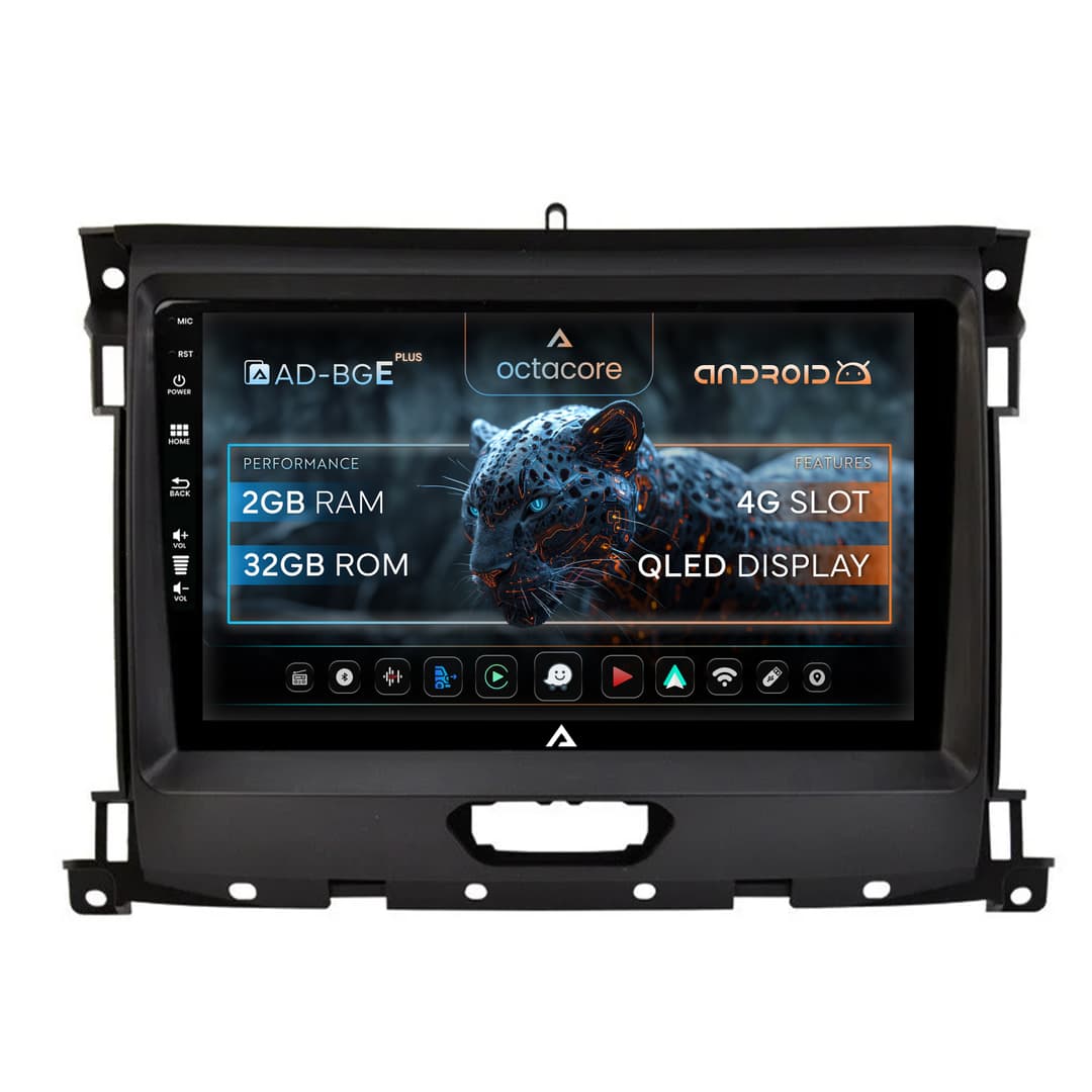 Navigatie Ford Ranger (2015-2022), Android, E-Octacore 2GB RAM + 32GB ROM, 9 Inch - AD-BGE9002+AD-BGRKIT120V2