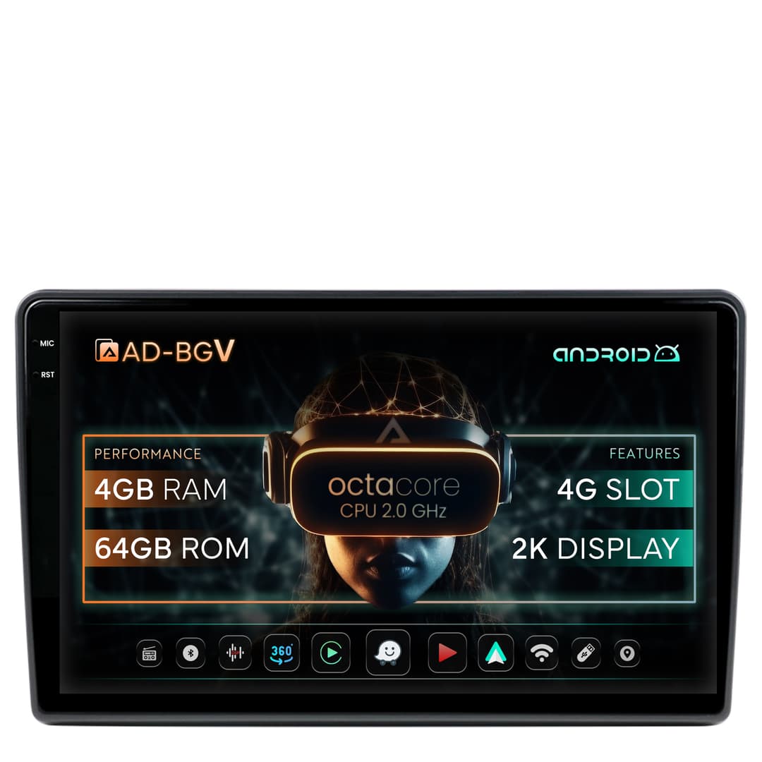 Navigatie Ford Transit 2019+, Android, V-Octacore 4GB RAM + 64GB ROM, 10.36 Inch - AD-BGV10004+AD-BGRKIT121