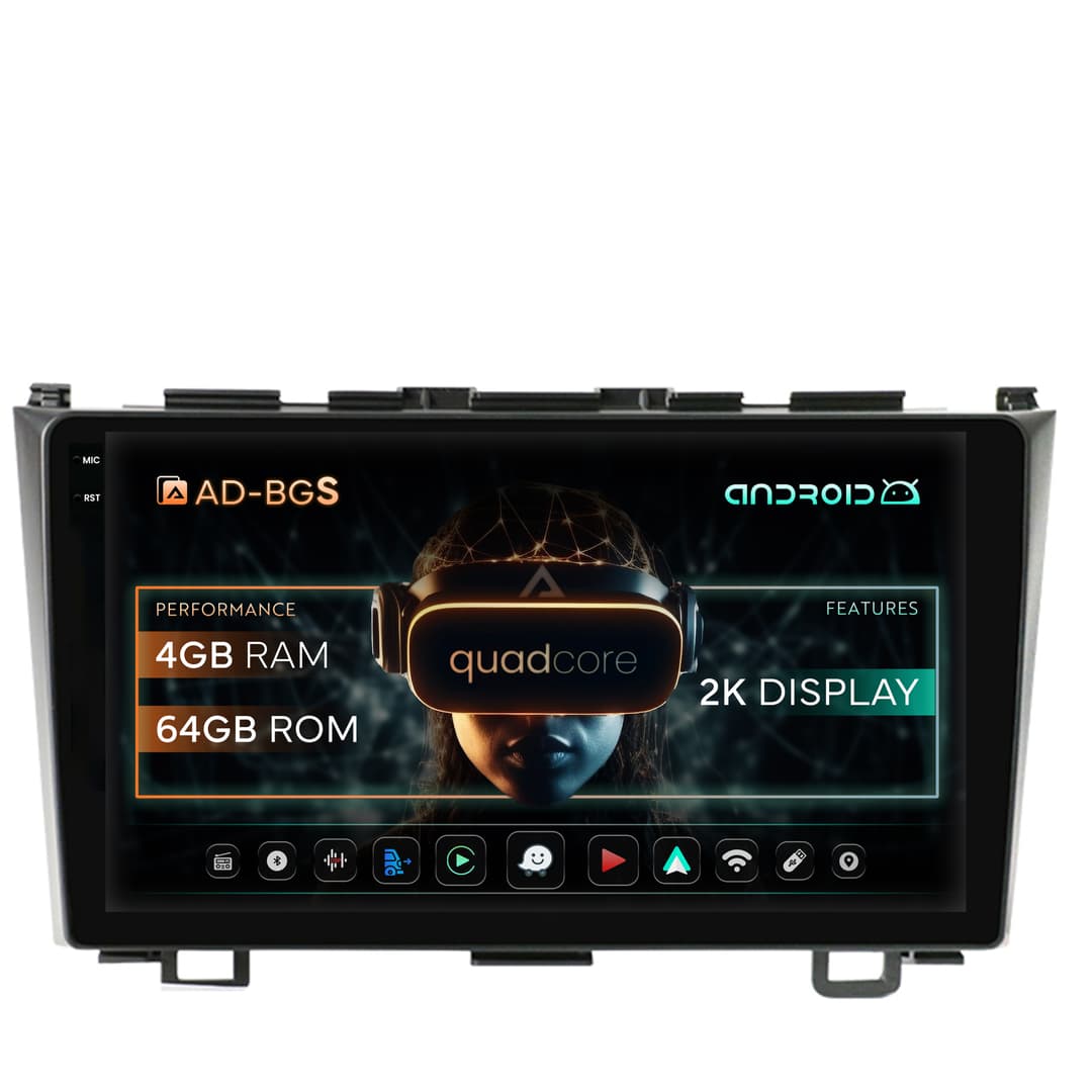 Navigatie Honda CRV (2006-2012), Android, V-Octacore 4GB RAM + 64GB ROM, 9.5 Inch - AD-BGV9004+AD-BGRKIT006