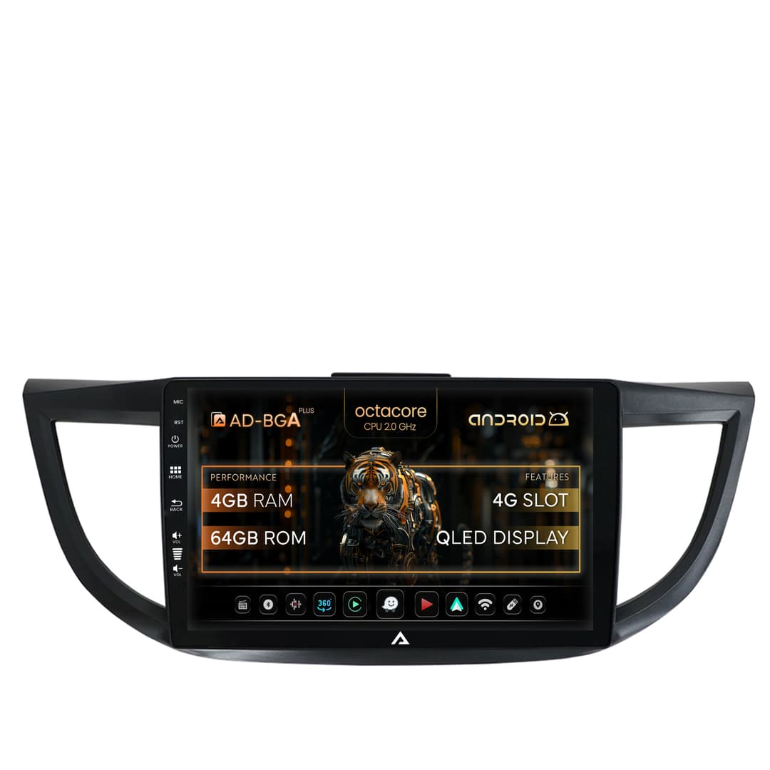 Navigatie Honda CRV (2011-2016), Android, A-Octacore 4GB RAM + 64GB ROM, 9 Inch - AD-BGA9004+AD-BGRKIT003