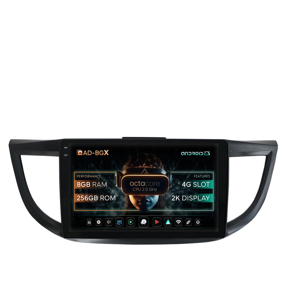 Navigatie Honda CRV (2011-2016), Android, X-Octacore 8GB RAM + 256GB ROM, 9.5 Inch - AD-BGX9008+AD-BGRKIT003
