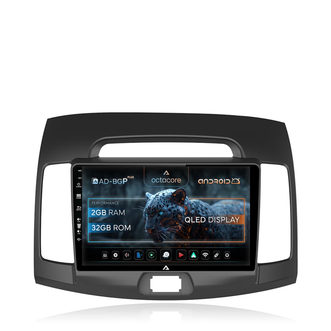 Navigatie Hyundai Elantra (2006-2011), Android, P-Octacore 2GB RAM + 32GB ROM, 9 Inch - AD-BGP9002+AD-BGRKIT178