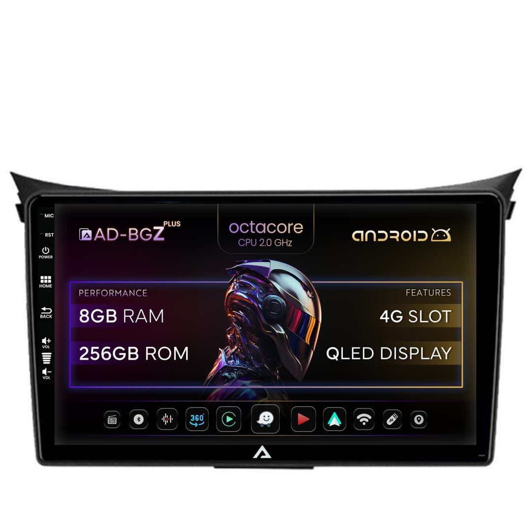 Navigatie Hyundai I30 (2012-2016), Android, Z-Octacore 8GB RAM + 256GB ROM, 9 Inch - AD-BGZ9008+AD-BGRKIT216V2