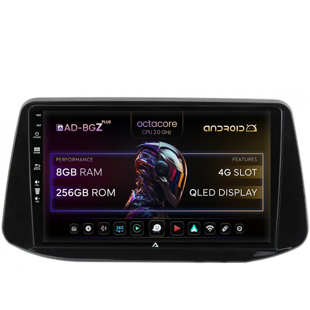 Navigatie Hyundai I30 (2017-Prezent), Android, Z-Octacore 8GB RAM + 256GB ROM, 9 Inch - AD-BGZ9008+AD-BGRKIT225