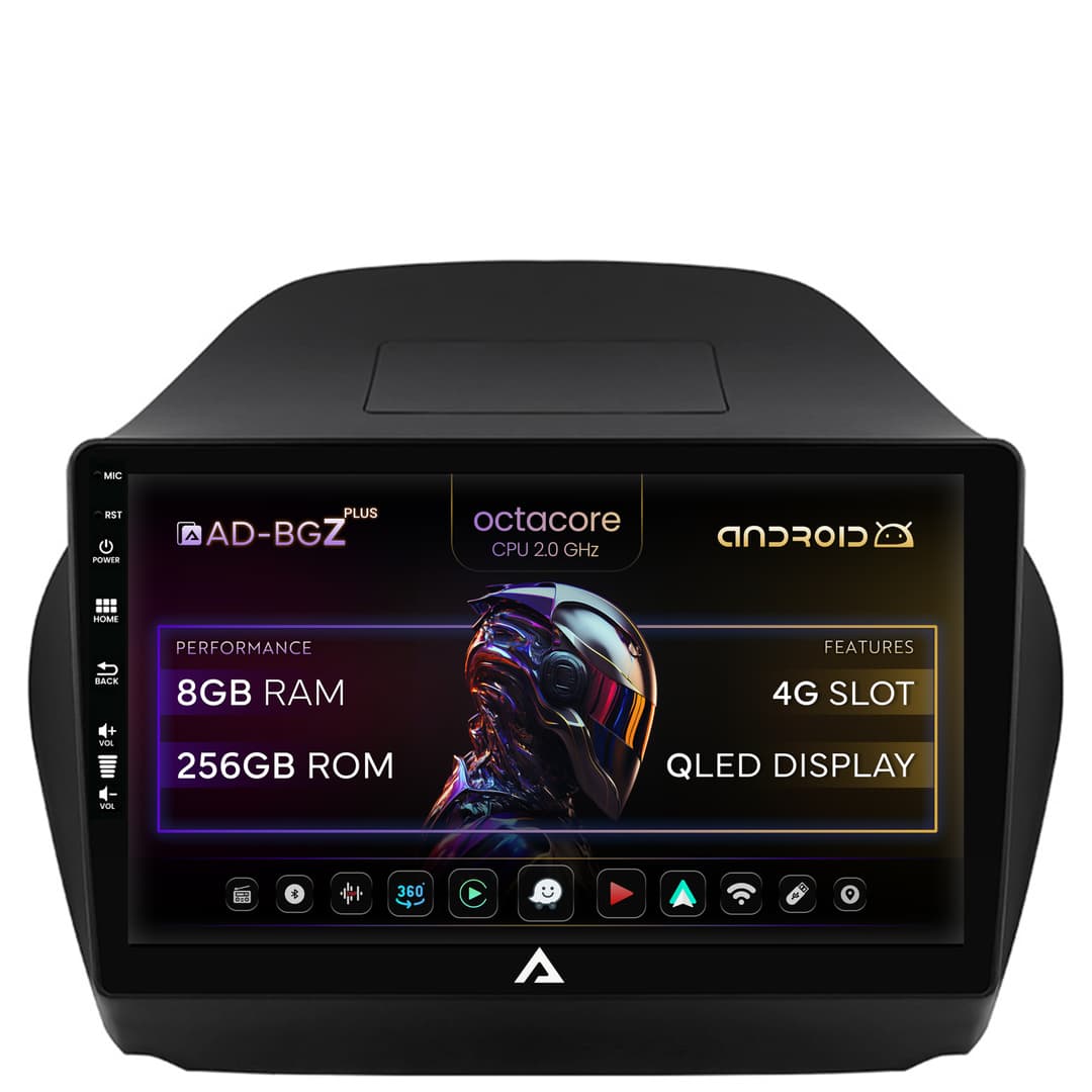 Navigatie Hyundai IX35 (2009-2015), Android, Z-Octacore 8GB RAM + 256GB ROM, 10.1 Inch - AD-BGZ10008+AD-BGRKIT189