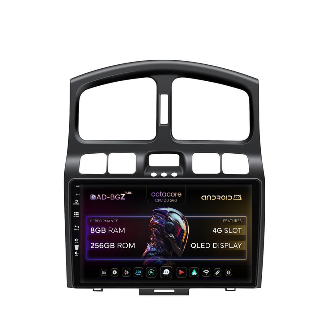 Navigatie Hyundai Santa Fe (2001-2005), Android, Z-Octacore 8GB RAM + 256GB ROM, 9 Inch - AD-BGZ9008+AD-BGRKIT210V2