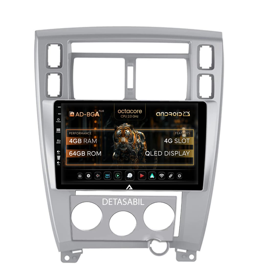 Navigatie Hyundai Tucson (2004-2009), Android, A-Octacore 4GB RAM + 64GB ROM, 10.1 Inch - AD-BGA10004+AD-BGRKIT200
