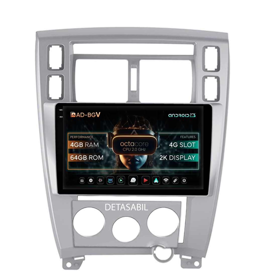 Navigatie Hyundai Tucson (2004-2009), Android, V-Octacore 4GB RAM + 64GB ROM, 10.36 Inch - AD-BGV10004+AD-BGRKIT200