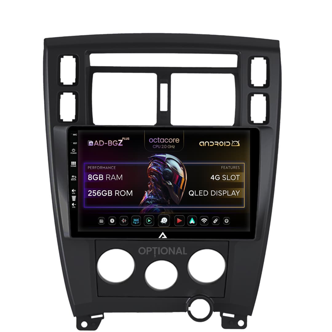 Navigatie Hyundai Tucson (2006-2013), Android, Z-Octacore 8GB RAM + 256GB ROM, 10.1 Inch - AD-BGZ10008+AD-BGRKIT200B