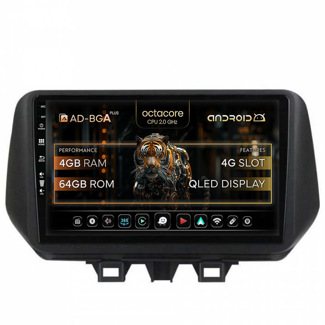 Navigatie Hyundai Tucson (2018-2020), Android, A-Octacore 4GB RAM + 64GB ROM, 9 Inch - AD-BGA10004+AD-BGRKIT203