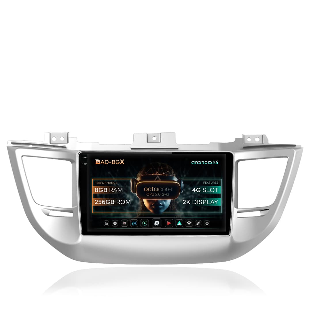 Navigatie Hyundai Tucson 3 (2015-2018), Android, X-Octacore 8GB RAM + 256GB ROM, 9.5 Inch - AD-BGX9008+AD-BGRKIT176