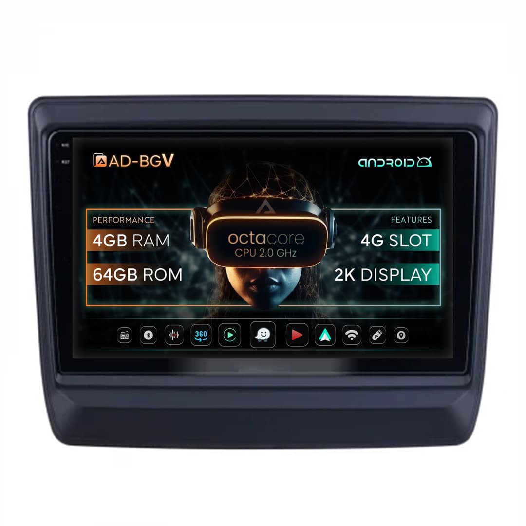 Navigatie Isuzu D-MAX (2020+), Android, V-Octacore 4GB RAM + 64GB ROM, 9.5 Inch - AD-BGV9004+AD-BGRKIT316
