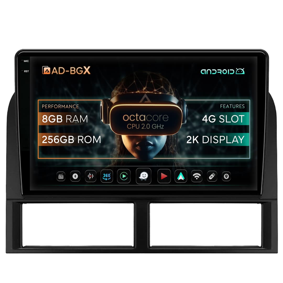 Navigatie Jeep Grand Cherokee (1998-2004), Android, X-Octacore 8GB RAM + 256GB ROM, 9.5 Inch - AD-BGX9008+AD-BGRKIT296