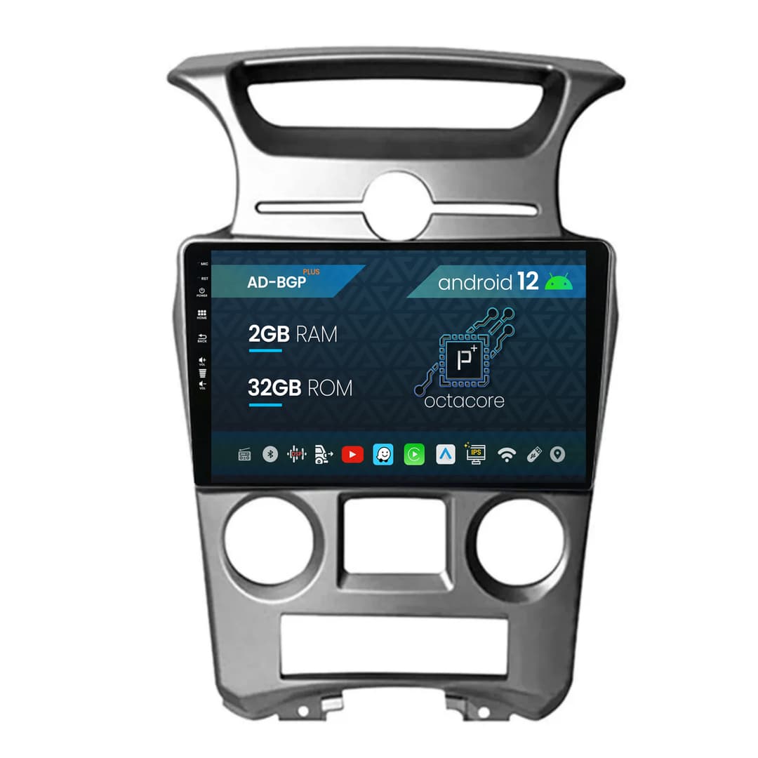 Navigatie Kia Carens (2007-2011), Android, P-Octacore 2GB RAM + 32GB ROM, 9 Inch - AD-BGP9002+AD-BGRKIT209V2