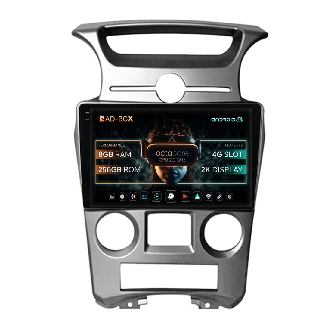 Navigatie Kia Carens (2007-2011), Android, X-Octacore 8GB RAM + 256GB ROM, 9.5 Inch - AD-BGX9008+AD-BGRKIT209V2