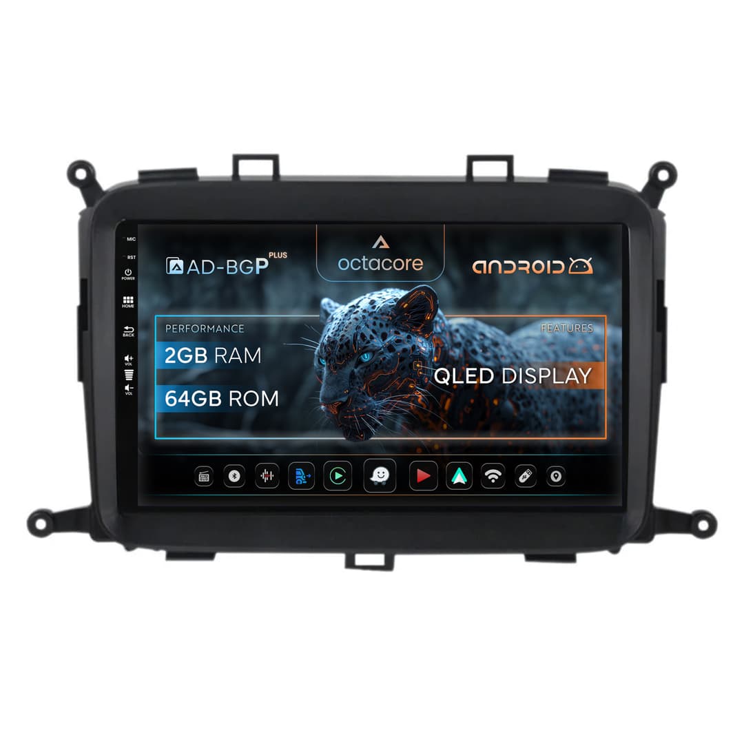 Navigatie Kia Carens (2012-2017), Android, P-Octacore 2GB RAM + 32GB ROM, 9 Inch - AD-BGP9002+AD-BGRKIT220