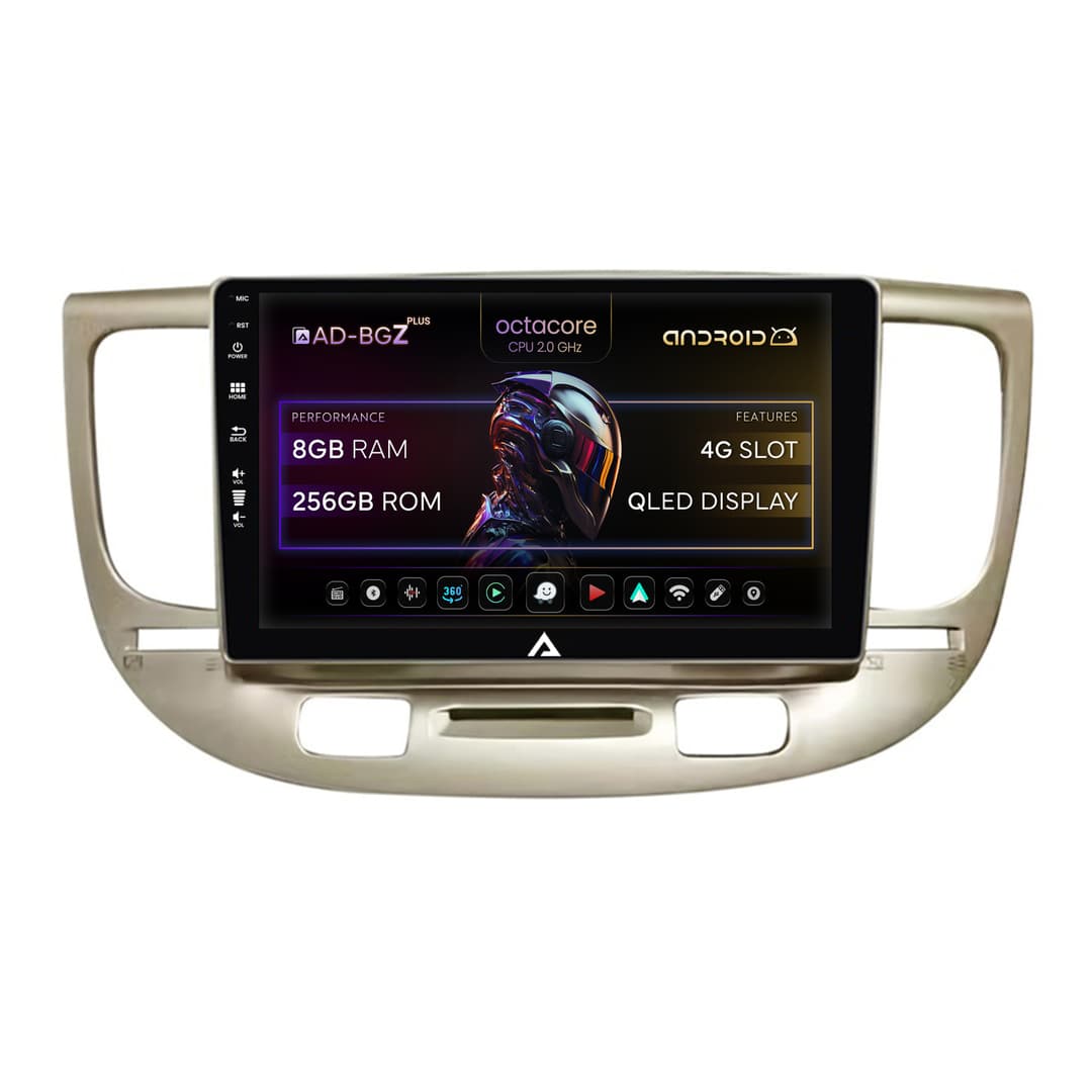Navigatie Kia Rio (2006-2011), Android, Z-Octacore 8GB RAM + 256GB ROM, 9 Inch - AD-BGZ9008+AD-BGRKIT232