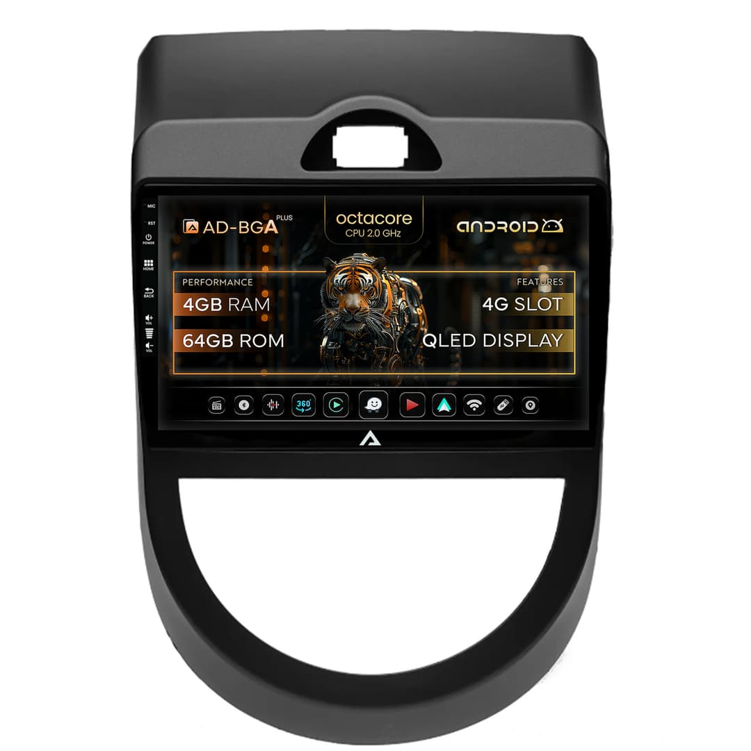 Navigatie Kia Soul (2009-2013), Android, A-Octacore 4GB RAM + 64GB ROM, 9 Inch - AD-BGA9004+AD-BGRKIT215V2