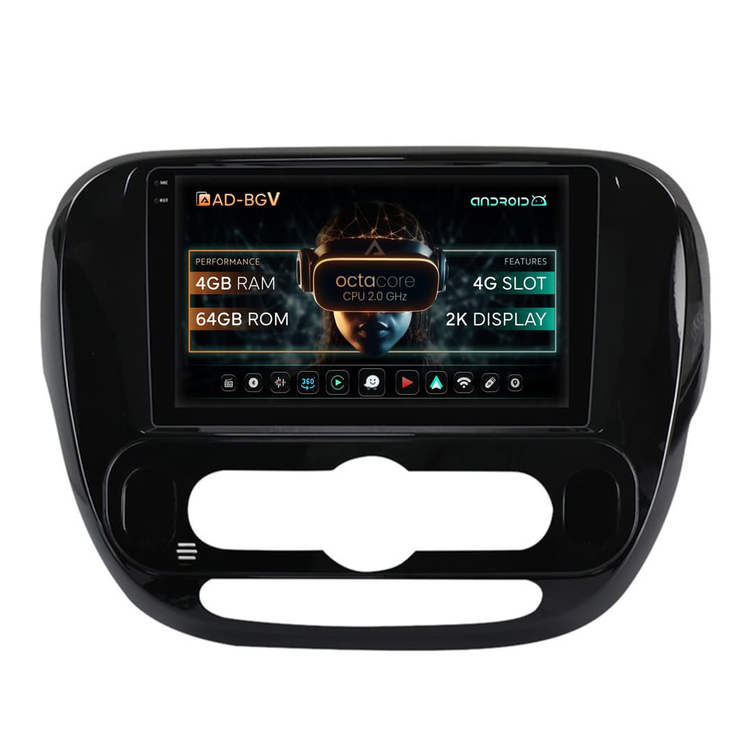 Navigatie Kia Soul (2014-2019), Android, V-Octacore 4GB RAM + 64GB ROM, 9.5 Inch - AD-BGV9004+AD-BGRKIT233V2