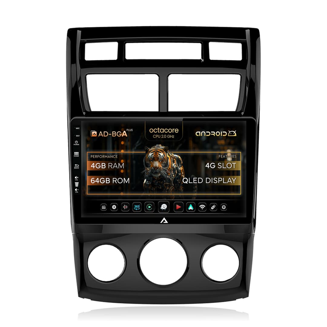 Navigatie Kia Sportage (2005-2010) M AC, Android, A-Octacore 4GB RAM + 64GB ROM, 9 Inch - AD-BGA9004+AD-BGRKIT148S