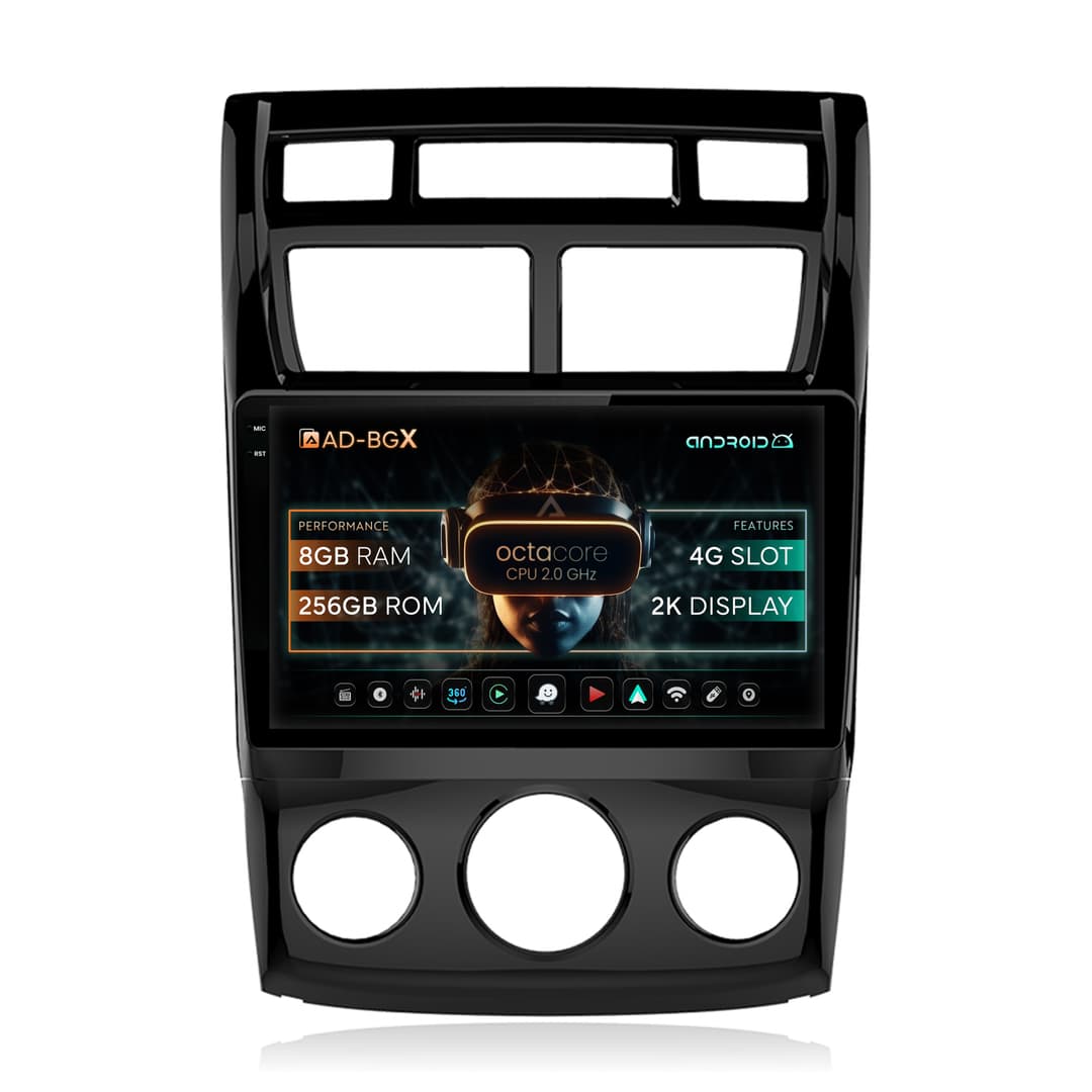 Navigatie Kia Sportage (2005-2010) M AC, Android, X-Octacore 8GB RAM + 256GB ROM, 9.5 Inch - AD-BGX9008+AD-BGRKIT148S