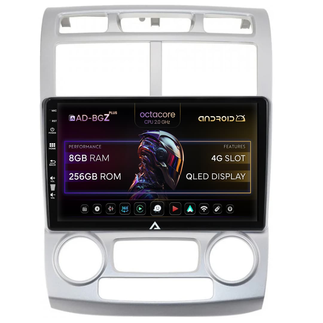Navigatie Kia Sportage (2005-2010) M AC, Android, Z-Octacore 8GB RAM + 256GB ROM, 9 Inch - AD-BGZ9008+AD-BGRKIT148