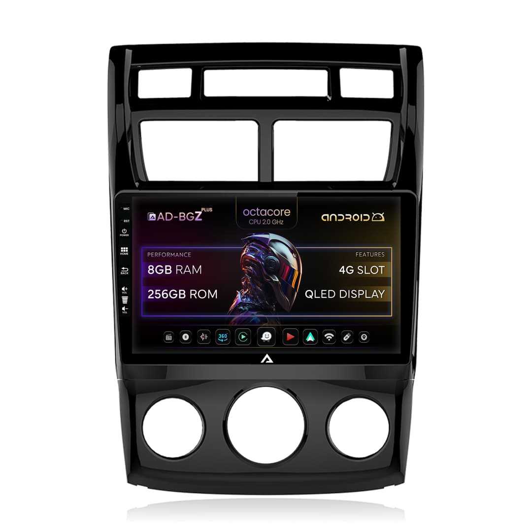Navigatie Kia Sportage (2005-2010) M AC, Android, Z-Octacore 8GB RAM + 256GB ROM, 9 Inch - AD-BGZ9008+AD-BGRKIT148S