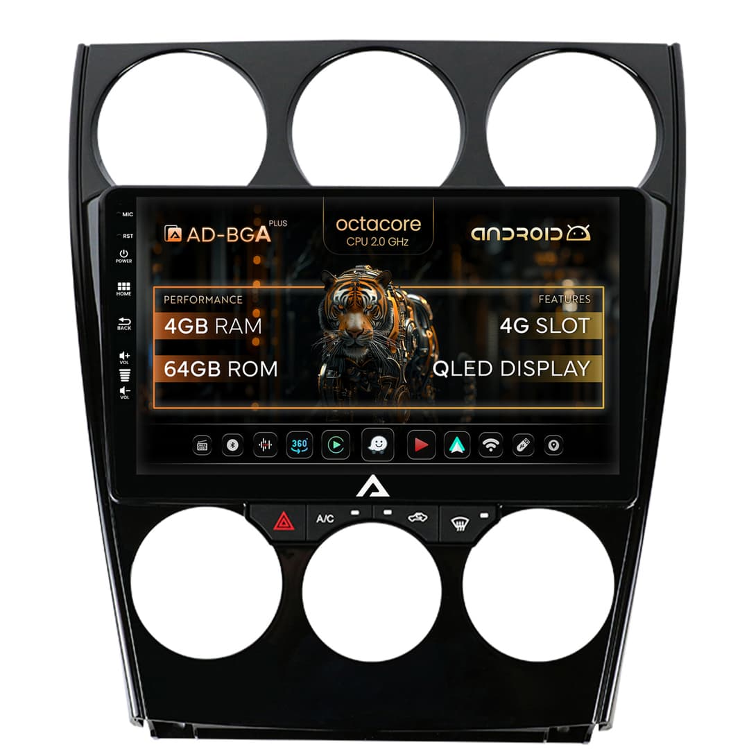 Navigatie Mazda 6 (2002-2008), Android, A-Octacore 4GB RAM + 64GB ROM, 9 Inch - AD-BGA9004+AD-BGRKIT321