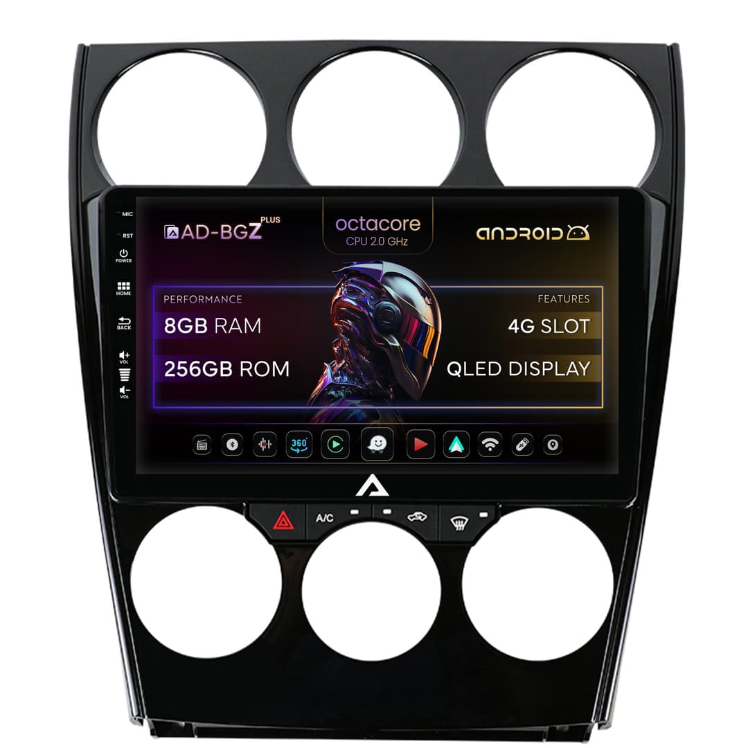 Navigatie Mazda 6 (2002-2008), Android, Z-Octacore 8GB RAM + 256GB ROM, 9 Inch - AD-BGZ9008+AD-BGRKIT321
