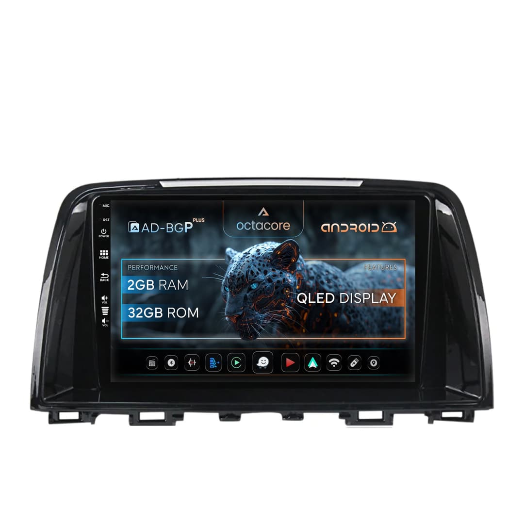 Navigatie Mazda 6 (2013-2015), Android, P-Octacore 2GB RAM + 32GB ROM, 9 Inch - AD-BGP9002+AD-BGRKIT328v2