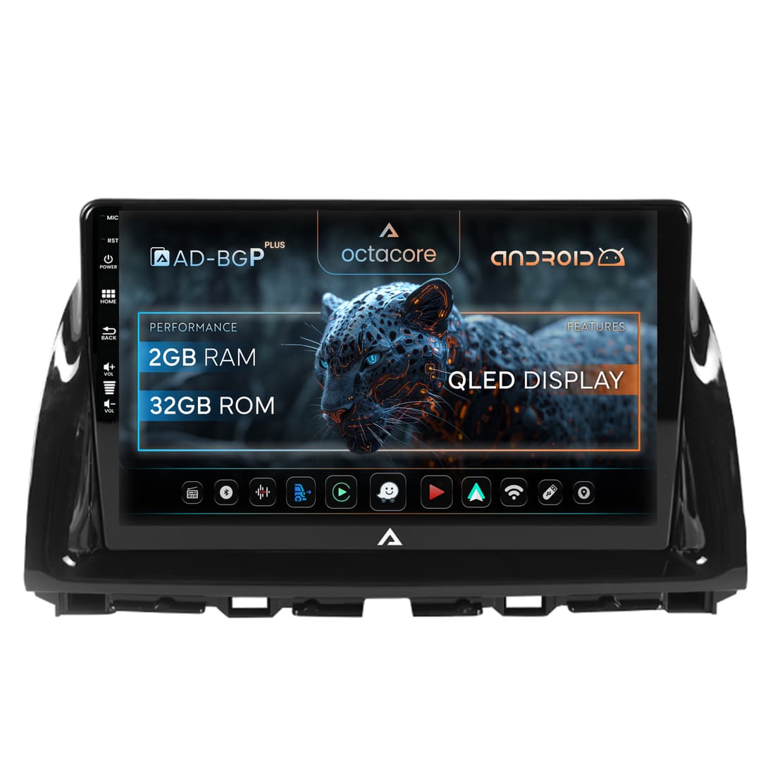 Navigatie Mazda CX-5 (2012-2015), Android, P-Octacore 2GB RAM + 32GB ROM, 10.1 Inch - AD-BGP10002+AD-BGRKIT319