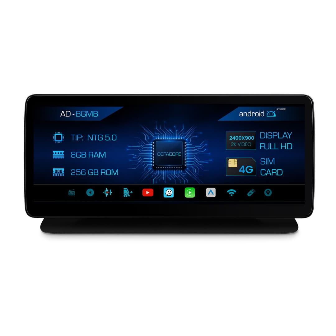 Navigatie Mercedes Benz CLS W218 (2014-2017), NTG 5.0, Android, MB-Octacore, 8GB RAM + 256GB ROM, 12.3 Inch - AD-BGMB1200850+AD-BGRKITMB012