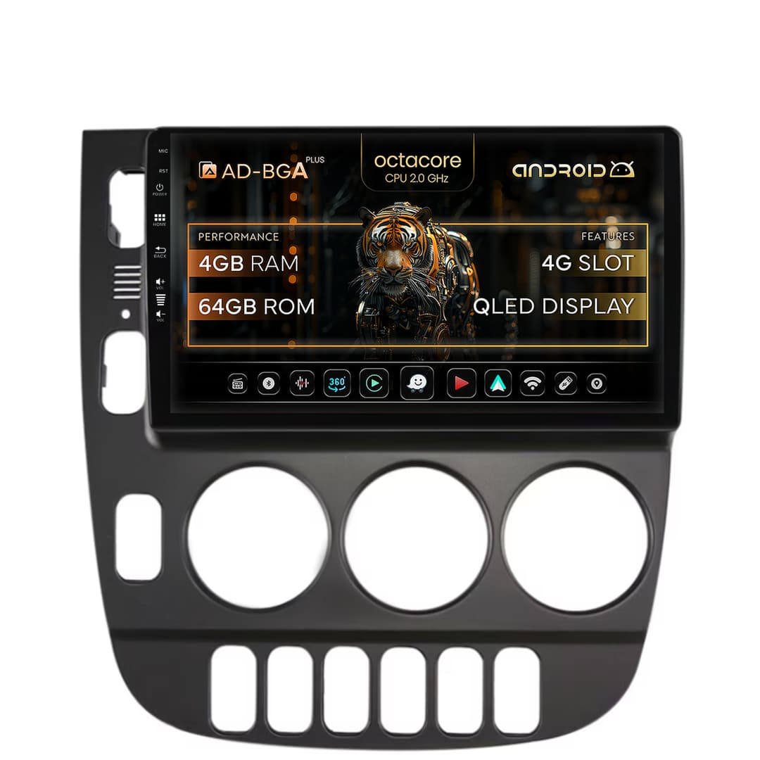 Navigatie Mercedes Benz ML W163 (1998-2005), Android, A-Octacore 4GB RAM + 64GB ROM, 9 Inch - AD-BGA9004+AD-BGRKIT405V2