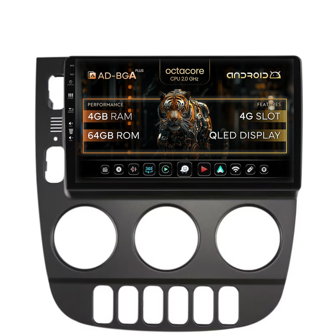 Navigatie Mercedes Benz ML W163 (1998-2005), Android, A-Octacore 4GB RAM + 64GB ROM, 9 Inch - AD-BGRKIT405V3
