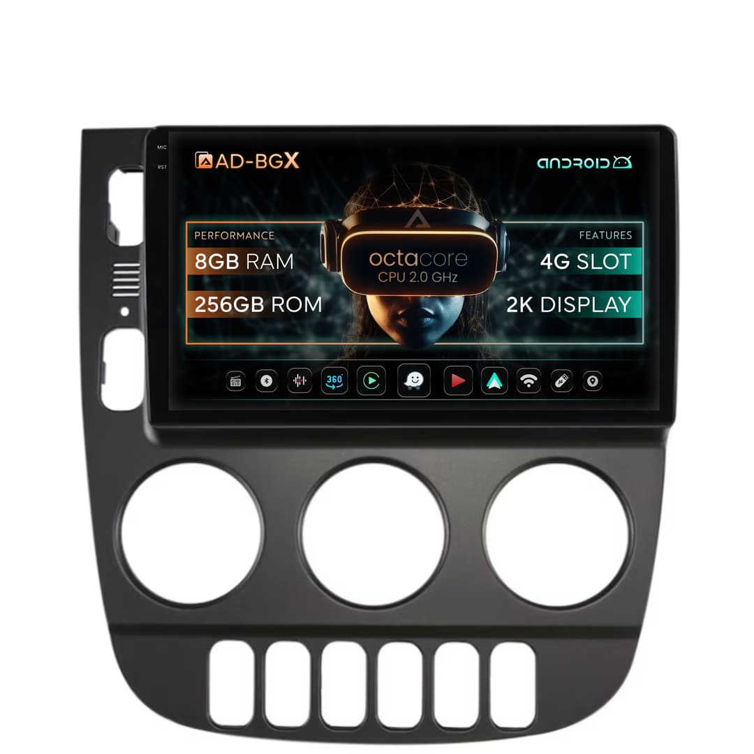 Navigatie Mercedes Benz ML W163 (1998-2005), Android, X-Octacore 8GB RAM + 256GB ROM, 9.5 Inch - AD-BGX9008+AD-BGRKIT405V3