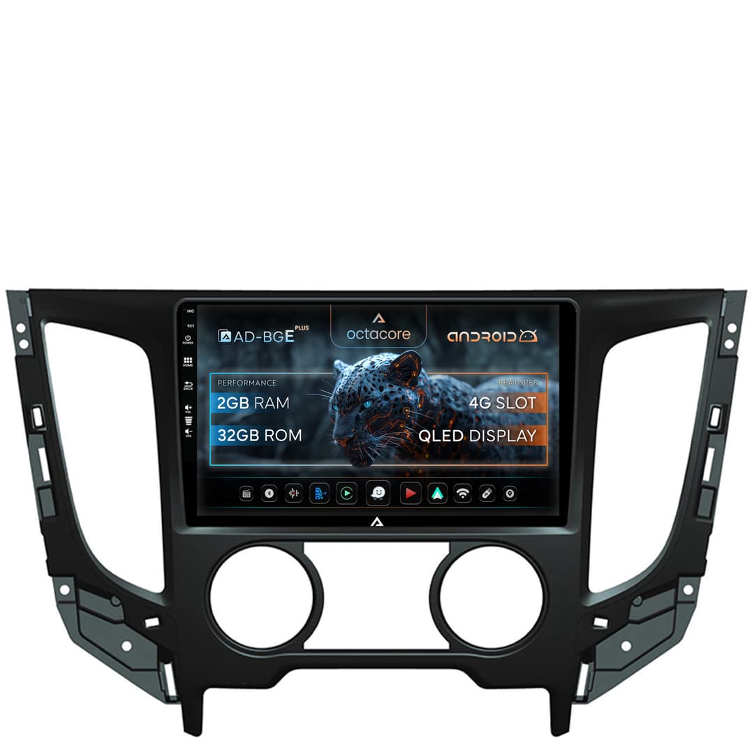Navigatie Mitsubishi L200 (2014-2020), Android, E-Octacore 2GB RAM + 32GB ROM, 9 Inch - AD-BGE9002+AD-BGRKIT273