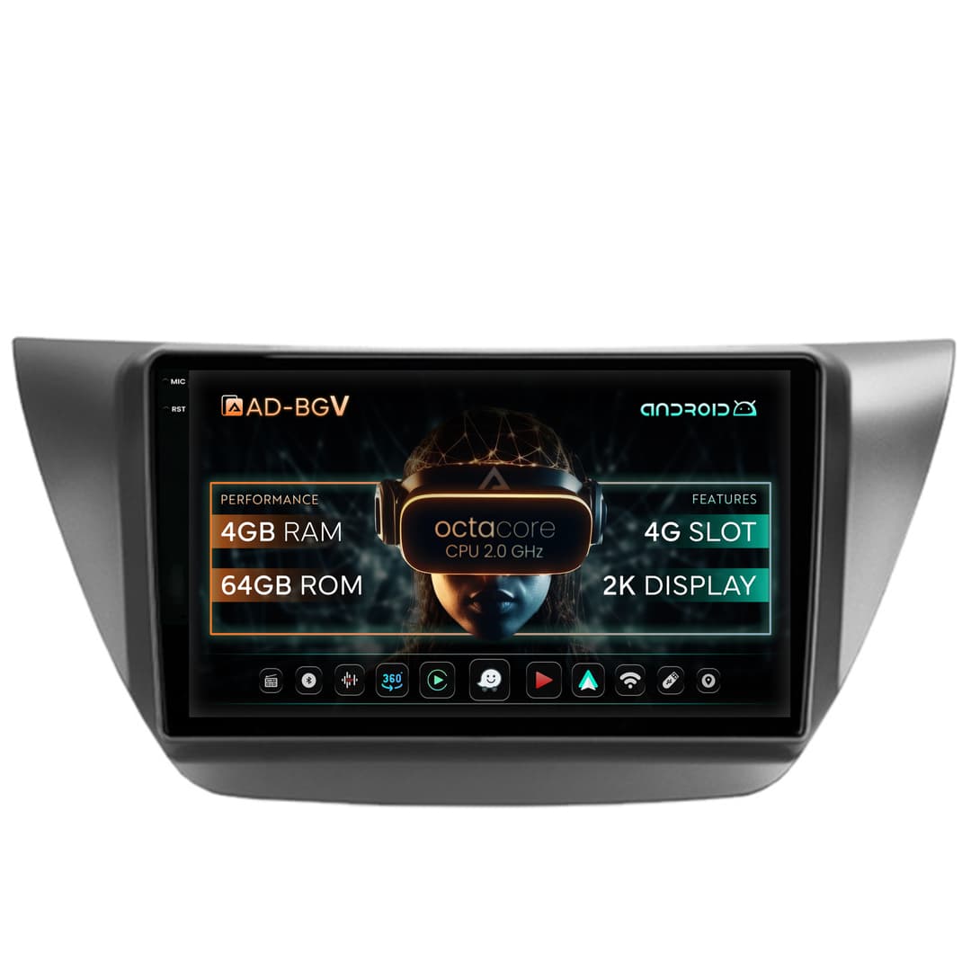 Navigatie Mitsubishi Lancer (2003-2007), Android, V-Octacore 4GB RAM + 64GB ROM, 9.5 Inch - AD-BGV9004+AD-BGRKIT282