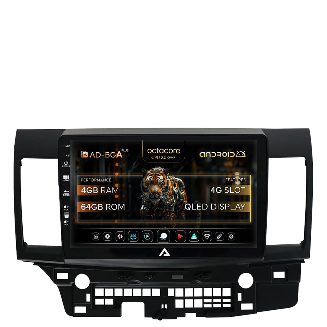 Navigatie Mitsubishi Lancer (2007-2016), Android, A-Octacore 4GB RAM + 64GB ROM, 10.1 Inch - AD-BGA10004+AD-BGRKIT269