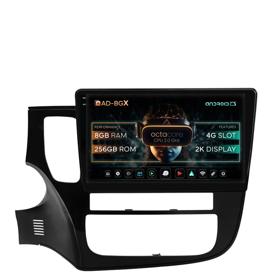 Navigatie Mitsubishi Outlander (2013-2020), Android, X-Octacore 8GB RAM + 256GB ROM, 10.36 Inch - AD-BGX10008+AD-BGRKIT268