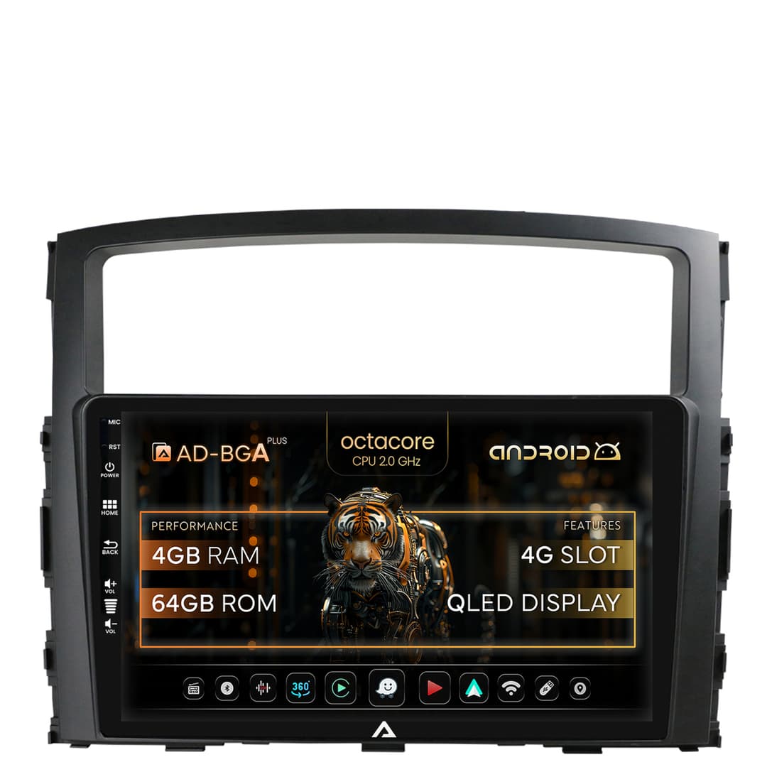 Navigatie Mitsubishi Pajero (2006-2014), Android, A-Octacore 4GB RAM + 64GB ROM, 9 Inch - AD-BGA9004+AD-BGRKIT271
