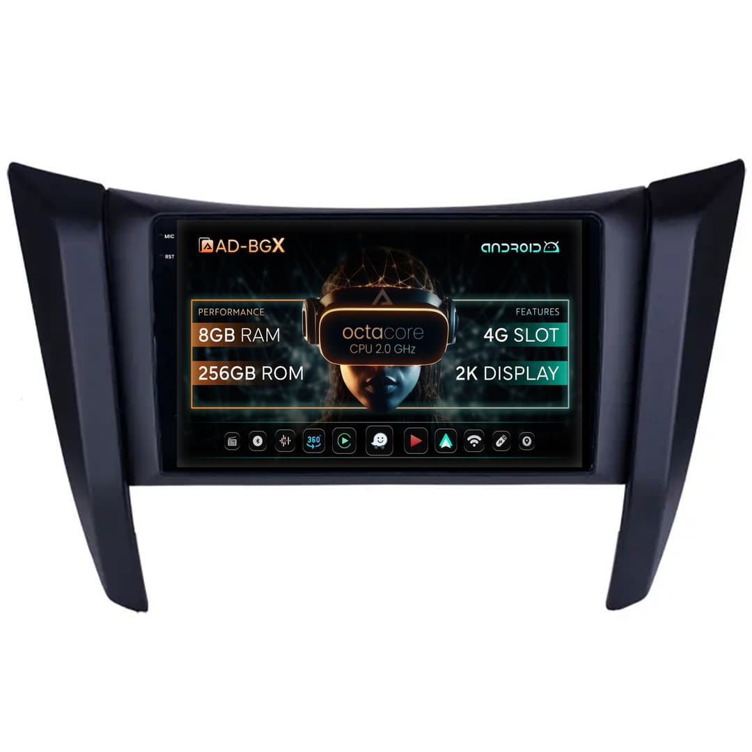 Navigatie Nissan Navara (2015+), Android, X-Octacore 8GB RAM + 256GB ROM, 9.5 Inch - AD-BGX9008+AD-BGRKIT163v2