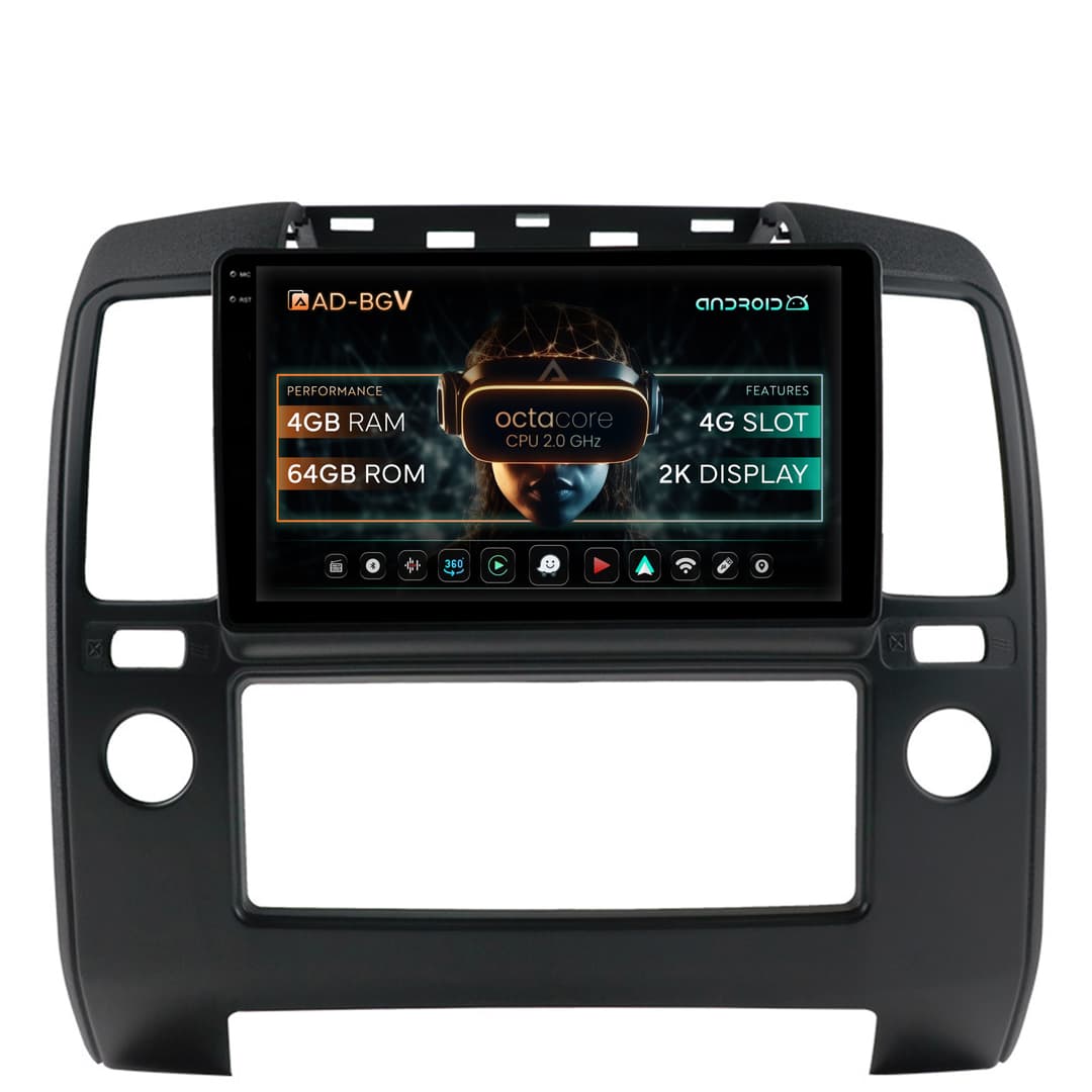 Navigatie Nissan navara, Android, V-Octacore 4GB RAM + 64GB ROM, 9.5 Inch - AD-BGV9004+AD-BGRKIT170