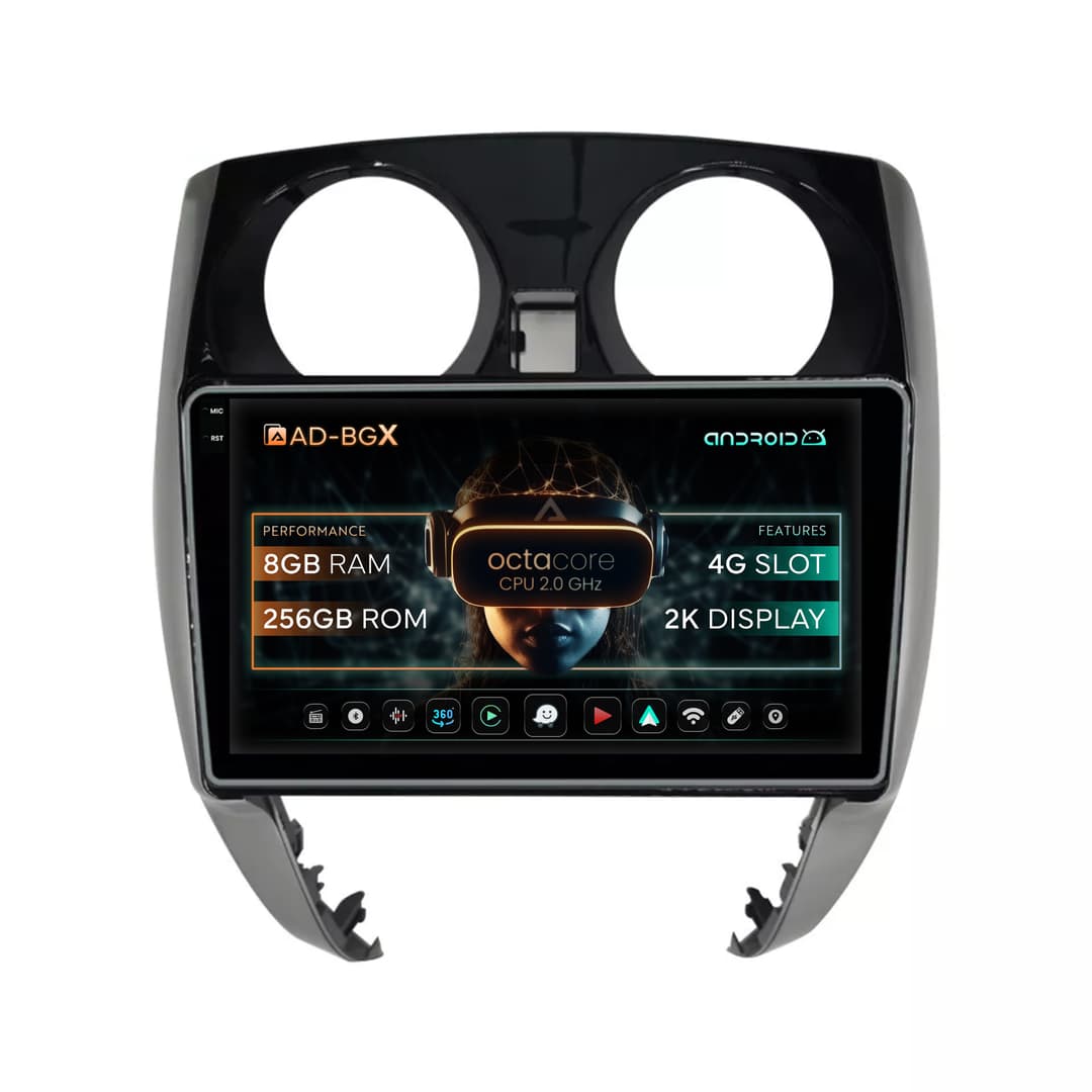 Navigatie Nissan Note (2012-2019), Android, X-Octacore 8GB RAM + 256GB ROM, 10.36 Inch - AD-BGX10008+AD-BGRKIT167