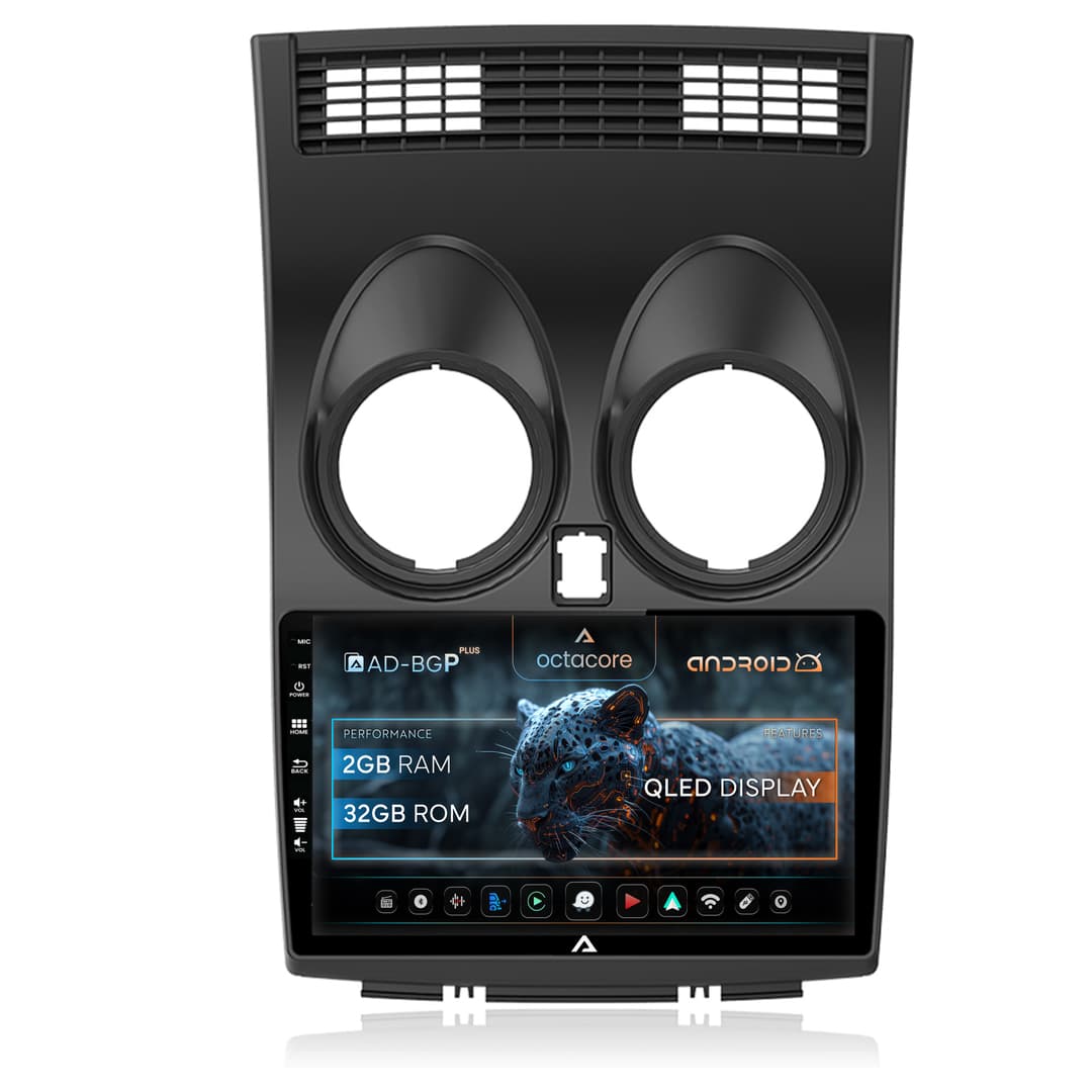 Navigatie Nissan Qashqai (2006-2013), Android, P-Octacore 2GB RAM + 32GB ROM, 9 Inch - AD-BGP9002+AD-BGRKIT161
