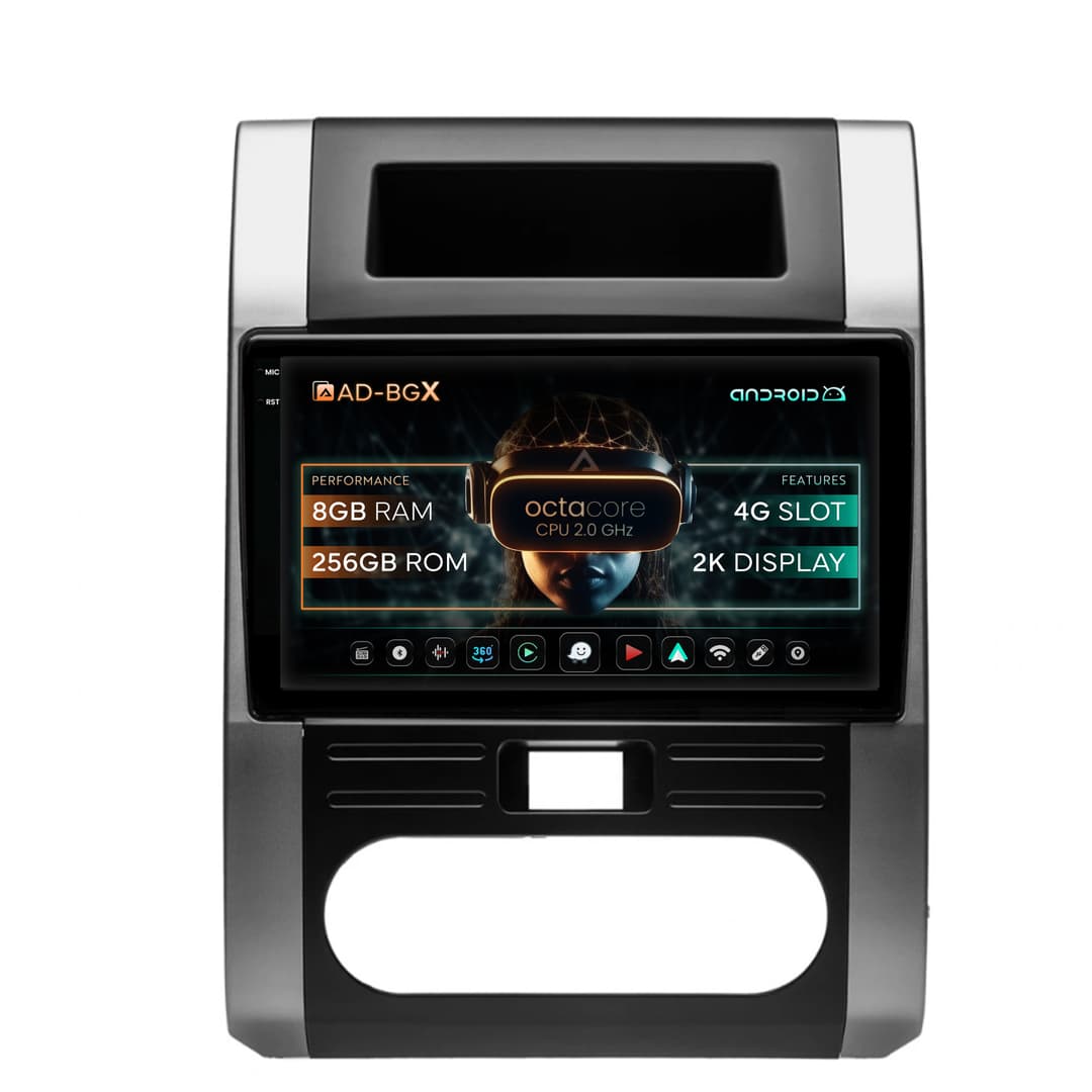 Navigatie Nissan X-Trail (2007-2013), Android, X-Octacore 8GB RAM + 256GB ROM, 10.36 Inch - AD-BGX10008+AD-BGRKIT160