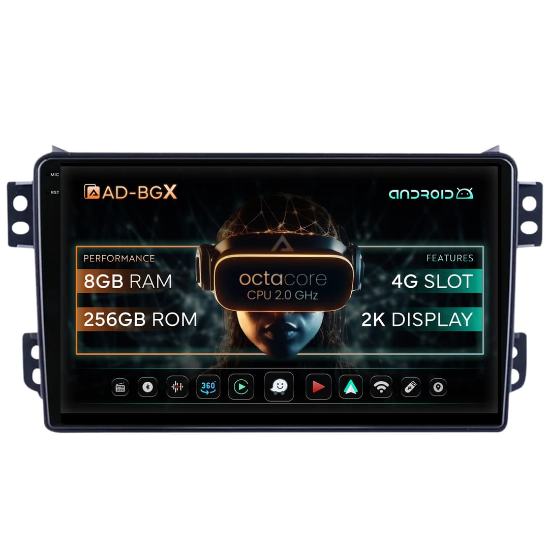 Navigatie Opel Agila Suzuki Splash (2007-2014), Android, X-Octacore 8GB RAM + 256GB ROM, 9.5 Inch - AD-BGX9008+AD-BGRKIT388V2